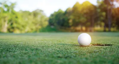 Photo of golf ball on the fairway